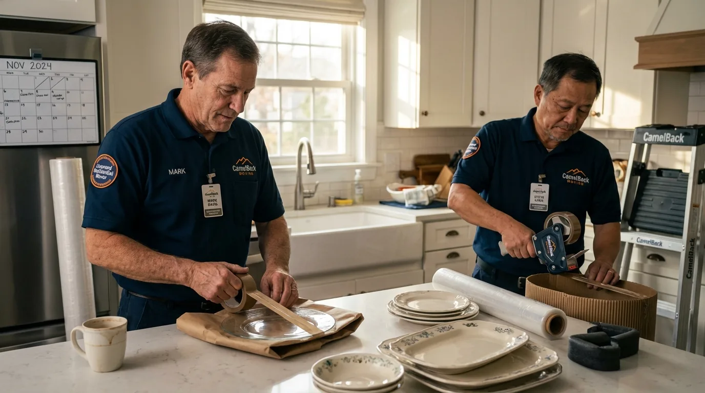 Professional crew packing kitchen dishware in Grand Junction, CO